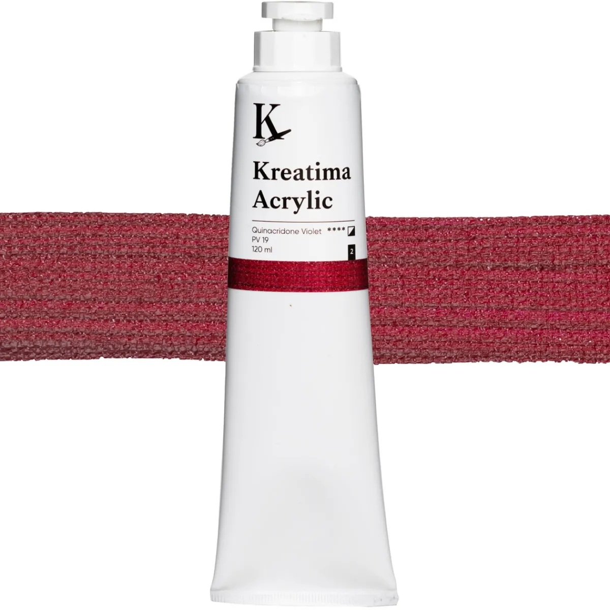 Kreatima Acrylic akrylfärg 120 ml – Quinacridone Violet PV 19 | Akrylfärger