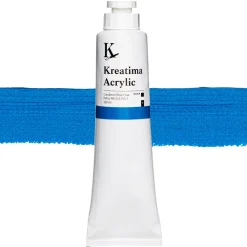 Kreatima Acrylic akrylfärg 120 ml – Cerulean Blue Hue PW 6 PB 15:3 PG 7 | Akrylfärger