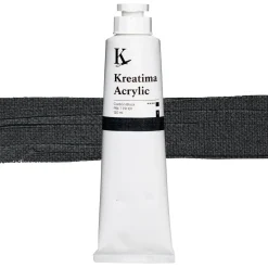 Kreatima Acrylic akrylfärg 120 ml – Carbon Black PBk 7 PR 101 | Akrylfärger