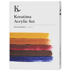Kreatima Acrylic akrylfärg, Portrait Set 5×60 ml – porträttfärger | Akrylfärger