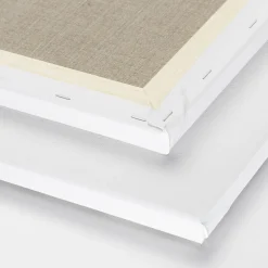 Kreatima Artists' linnecanvas, målarduk av linne 100×100 cm, djup 2 cm, 460 g/m² | Uppspänd Målarduk / Lin