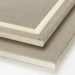 Kreatima Artists' Natural linnecanvas, målarduk av linne, 40×50 cm, djup 2 cm, 460 g/m² | Uppspänd Målarduk / Lin