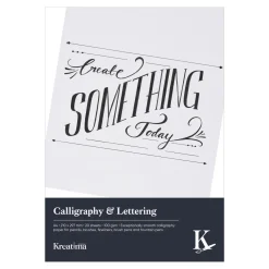 Kreatima Calligraphy & Lettering kalligrafiblock, A4 (210×297 mm), 20 ark, 100 g/m²