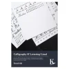 Kreatima Calligraphy & Lettering linjerat kalligrafiblock, A4 (210×297 mm), 20 ark, 100 g/m² | Block