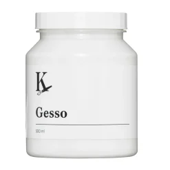 Kreatima Gesso, vit grunderingsfärg för akrylfärg, 500 ml | Målarmedier