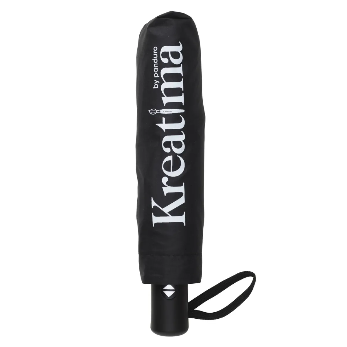 Kreatima paraply, svart. Längd 28 cm / Ø5 cm – längd 55 cm / Ø95 cm i uppfällt läge | Skyddsartiklar