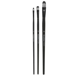 Kreatima pensel Studio Filbert 3-pack, #4, 10, 16 – syntetpenslar med kattunga / filbert