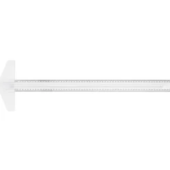 Kreatima T-linjal, plast, längd 60 cm