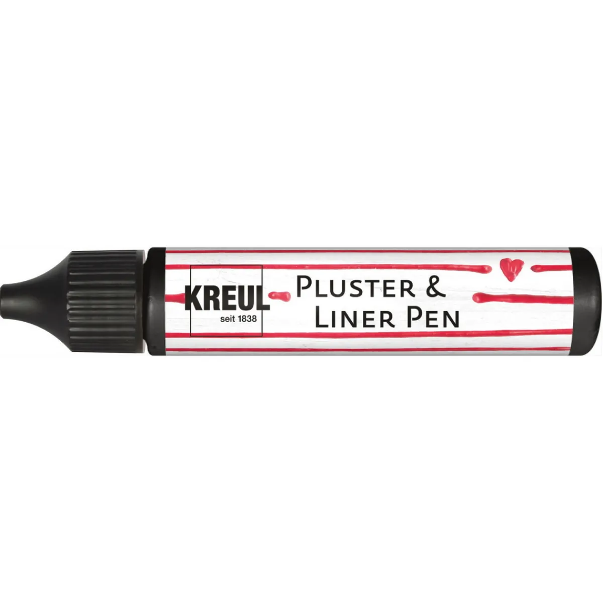 Kreul 3D Pen svart 29 ml – skriv & rita med fixerbar gummimassa
