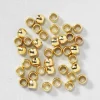 Panduro Jewellery Krymppärlor Ø1 guldfärg 50st