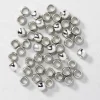 Panduro Jewellery Krymppärlor Ø1 silverfärg 50st | Krymppärlor
