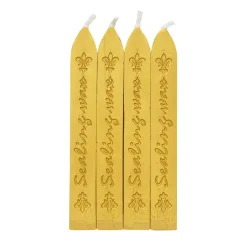 Panduro Hobby Lackstänger guld 4-pack, lackstång till sigillvax / sigillack. Längd 9 cm