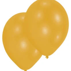 Amscan Latexballonger 10-pack Ø30 cm – guld | Barn Ballonger