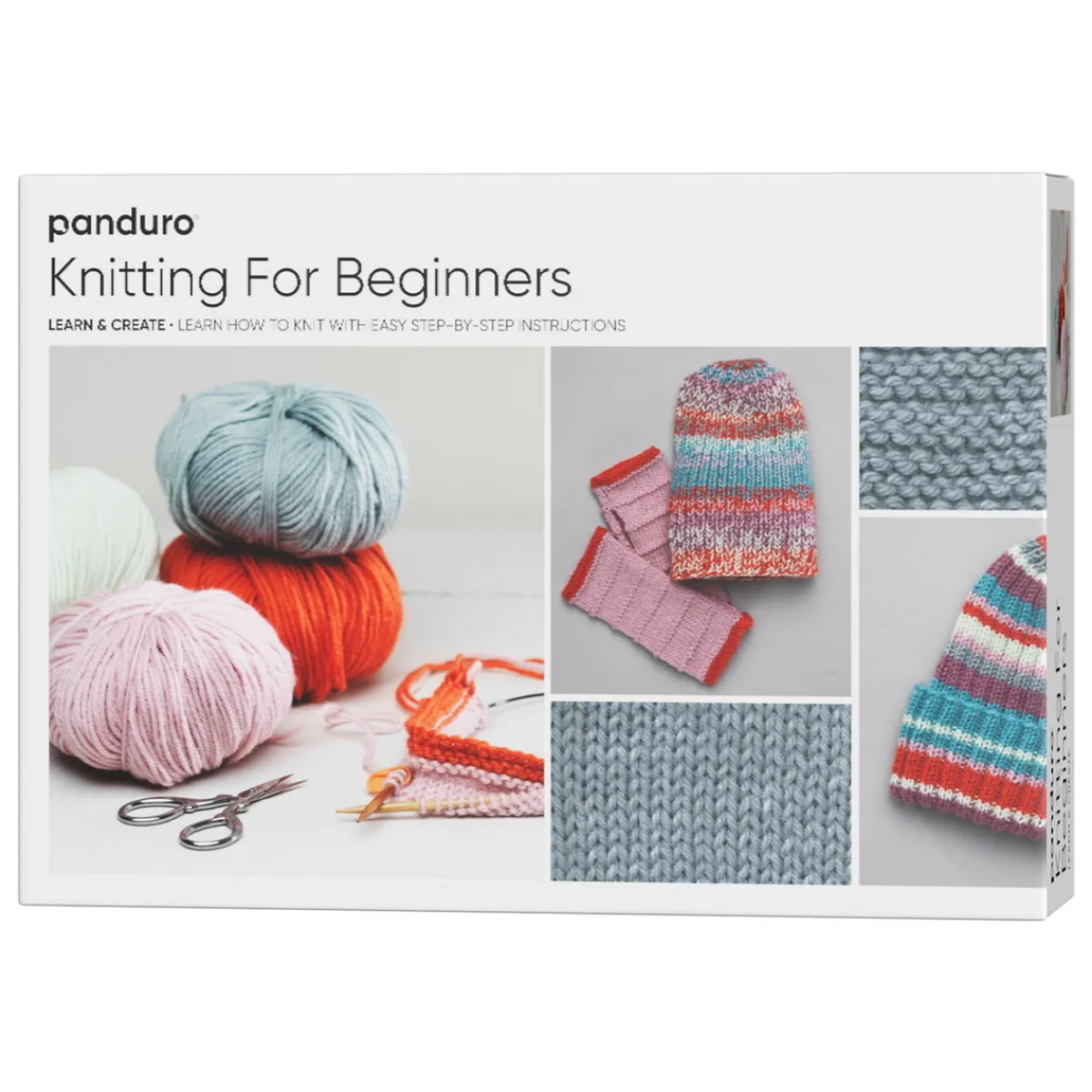 Panduro Hobby Learn & Create Knitting for beginners – lär dig att sticka från grunden!