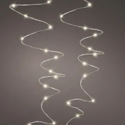 Decoris LED-ljusslinga för utomhusbruk, 250 cm lång med 50 LED-lampor, 8 funktioner + timer | Ljusslingor