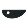 Oklassificerat Lerverktyg drejsken Blade 21 Rigid, styvt verktyg av metall för att trimma keramiklera. 10×5 cm