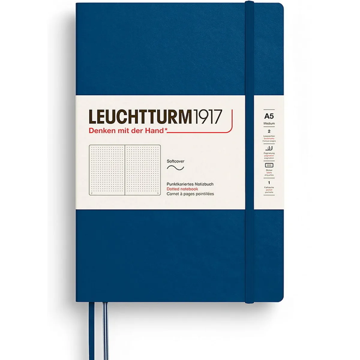 LEUCHTTURM1917 Dotted Notebook A5 Indigo – Softcover | Notebooks