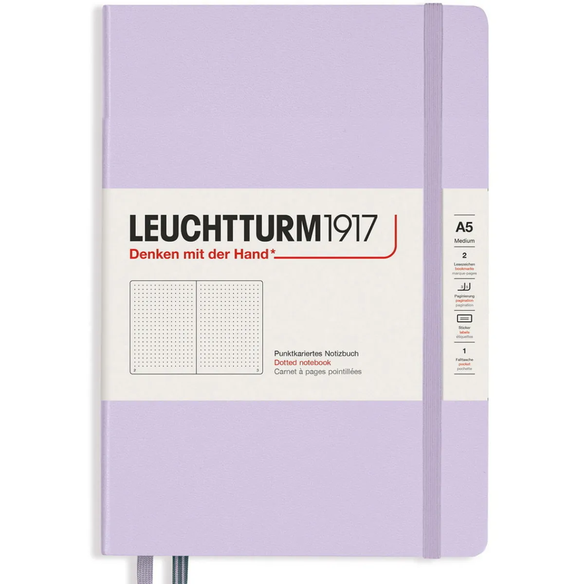 LEUCHTTURM1917 Notebook A5 Dotted Lilac – Hardcover | Notebooks