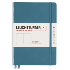 LEUCHTTURM1917 Notebook A5 Plain Stone Blue – Hardcover