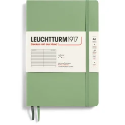 LEUCHTTURM1917 Ruled Notebook A5 Sage – Softcover | Notebooks