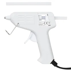 Panduro Hobby Limpistol Mini 7 mm vit, 10W, 175 cm sladdlängd. 2 limstavar medföljer