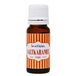 Sweet Kitchen Livsmedelsarom, saltkaramell-arom 10 ml – baka och gör godis med smak av salt karamell | Livsmedelsarom & Essenser