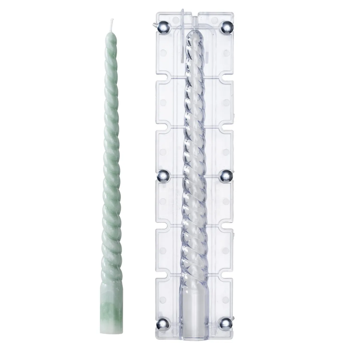 Panduro Hobby Ljusform för att gjuta snurrade ljus – längd 29 cm | Plastformar