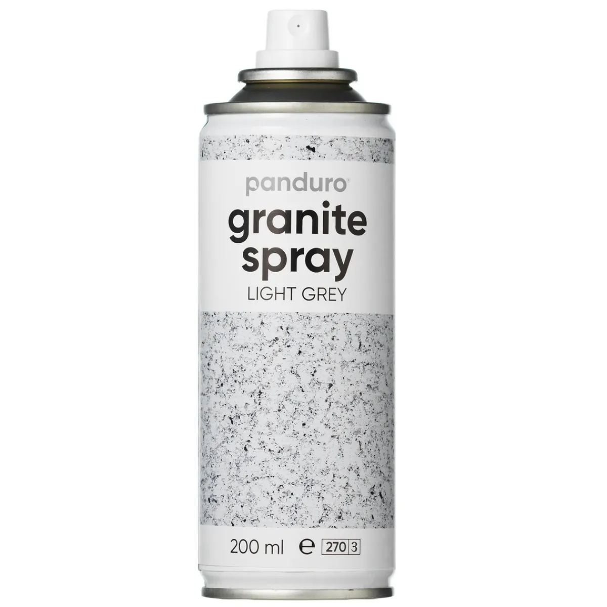 Panduro Hobby Ljusgrå granitspray 200 ml – ge föremål ett sken av sten | Sprayfärger
