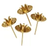Panduro Hobby Ljushållare i vintagestil på stift för julgransljus Ø: 13mm L: 5,5 cm guld