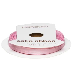 Panduro Hobby Ljusrosa satinband – 3 mm brett och 8 meter långt