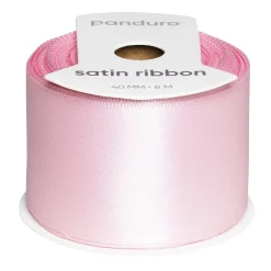 Panduro Hobby Ljusrosa satinband – 40 mm brett och 8 meter långt | Satinband