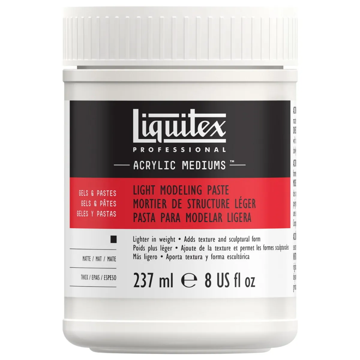 Liquitex LX Light Modeling Paste 237 ml | Målarmedier