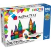 Barn MagnaTiles Magna-tiles 100 st – innovativa, färgglada och transparenta byggklossar med inbyggda magneter