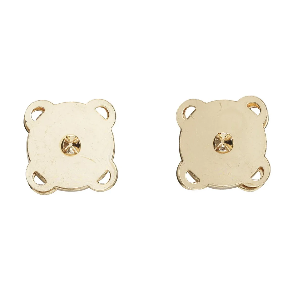 Panduro Hobby Magnetlås av metall 2-pack, guldfärgade, 1,8×1,8 cm