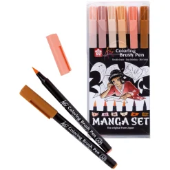 Sakura Manga Koi C.Brush Pen set 6st | Tuschpennor & Markers