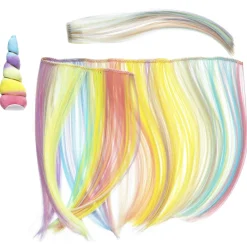 Panduro Hobby Man, svans och horn – kit käpphäst och enhörning! – 44×25 cm lång man & lugg-remsa + svans | Barn Käpphästtillbehör