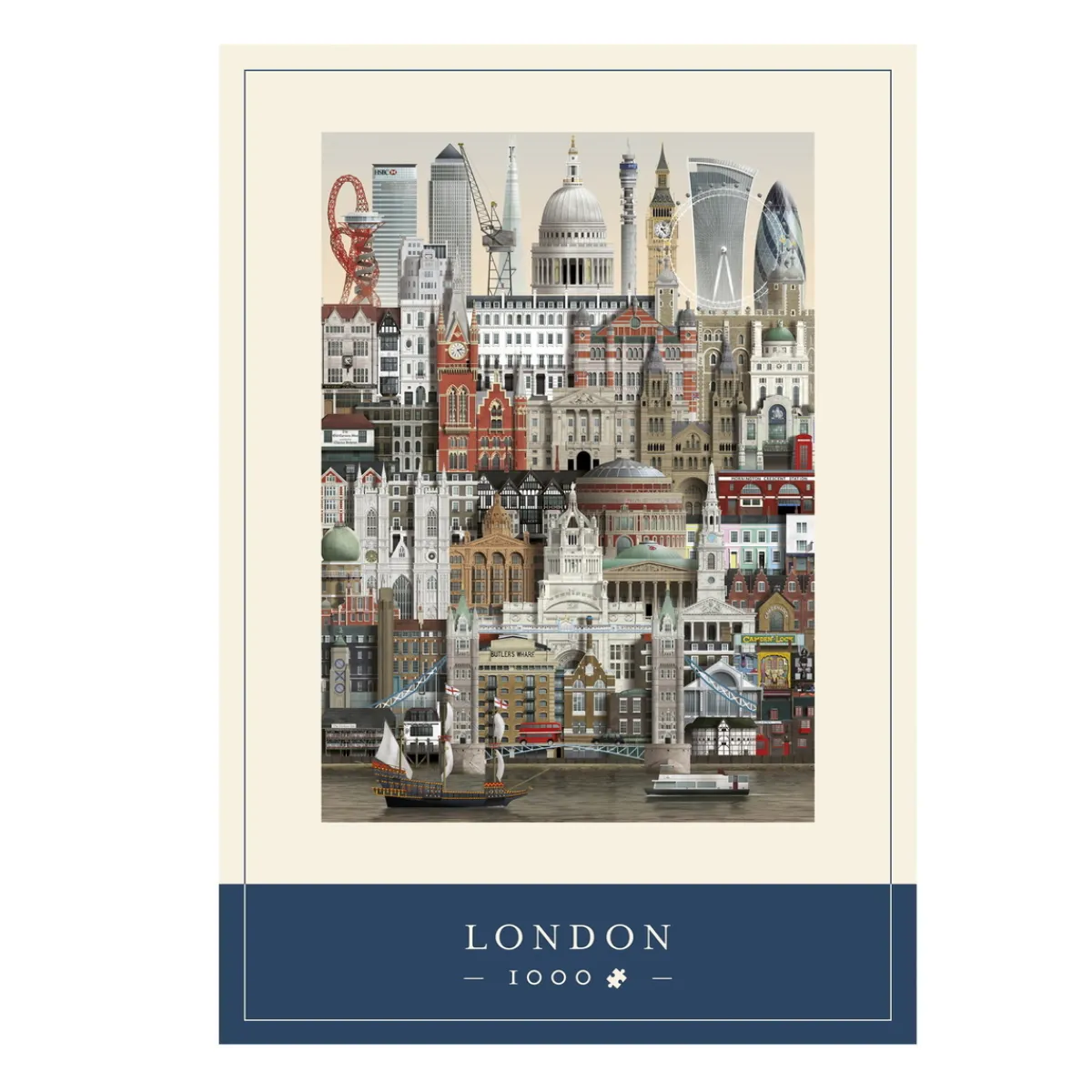 Barn Martin Schwartz pussel London stadsmotiv. 1000 bitar, 50×70 cm