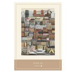Barn Martin Schwartz pussel Oslo stadsmotiv. 1000 bitar, 50×70 cm