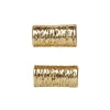 Panduro Jewellery Mellandel för smyckestillverkning, 2 st. guldfärgade rör Ø6 mm, längd 13 mm, hål 2 mm | Metall