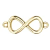 Panduro Jewellery Mellandel infinity tecken, evighetssymbol, ouroboros, guldfärgad 17×6 mm