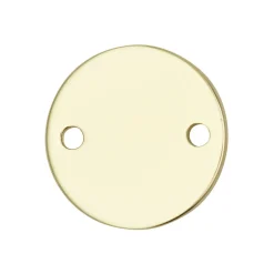 Panduro Jewellery Mellandel rund bricka, guldfärgad Ø12 mm | Metall