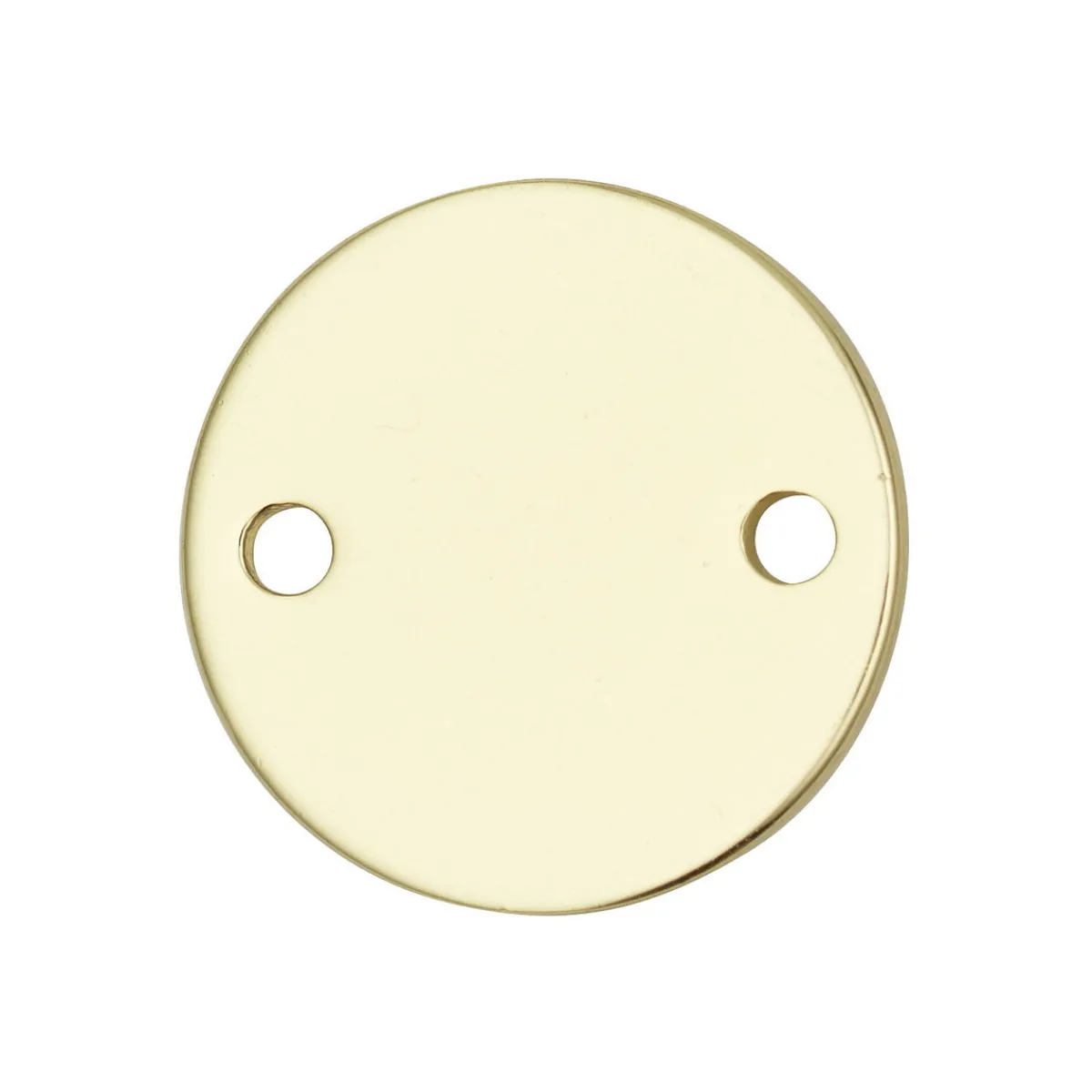 Panduro Jewellery Mellandel rund bricka, guldfärgad Ø12 mm | Metall