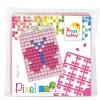 Barn Pixel Hobby Mini-kit pixelhobby fjäril – med nyckelring 30×40 mm & 3×144 pixlar