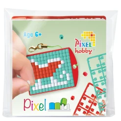 Pixel Hobby Mini-kit pixelhobby tomtesläde – med nyckelring 30×40 mm & 3×144 pixlar | Barn Diy-Kit