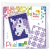 Pixel Hobby Mini-kit pixelhobby unicorn, enhörning – med nyckelring 30×40 mm & 3×144 pixlar | Barn Diy-Kit