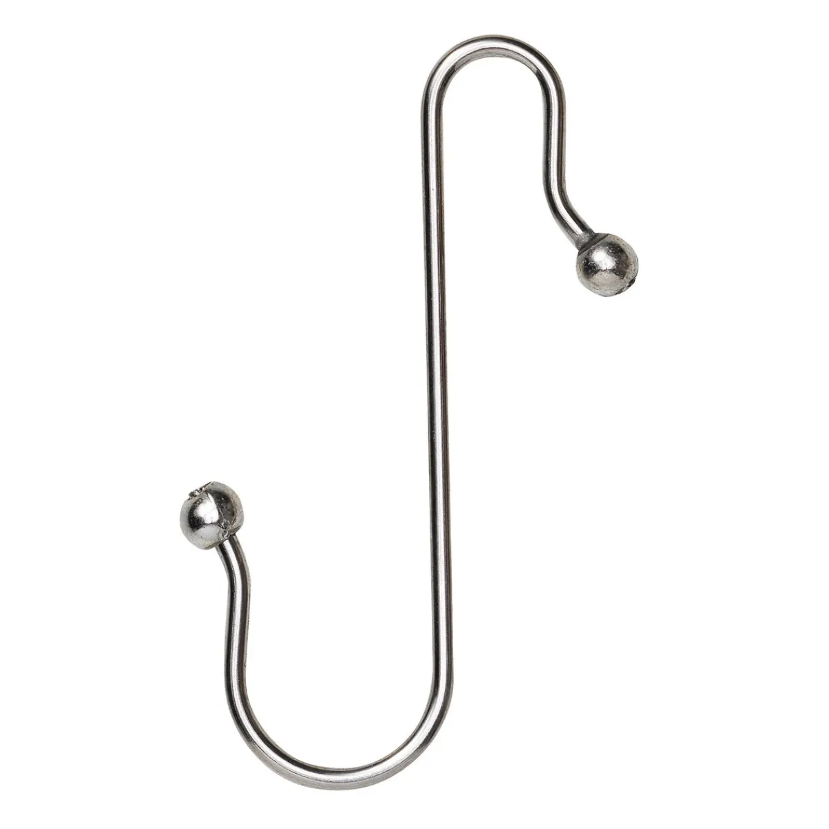 Panduro Hobby Mini S-krokar av metall med kulformat ornament 40 st. Längd 35 mm