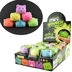 Robetoy Mini squeeze pets / Glow in the dark – Självlysande klämdjur! Säljs assorterat. Pris per styck. | Barn Småsaker