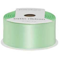 Panduro Hobby Mintgrönt satinband – 25 mm brett och 8 meter långt | Satinband