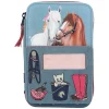 Barn Miss Melody My Little Farm trippelpennfodral med häst-tema! 13×20×7,5 cm