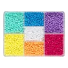 Panduro Hobby Mix med färgglada smyckespärlor i 7 olika färger, ca 4200 st. Ø4 mm | Barn Pärlor